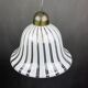 Vintage white Murano glass suspension, Italy, 1970s.