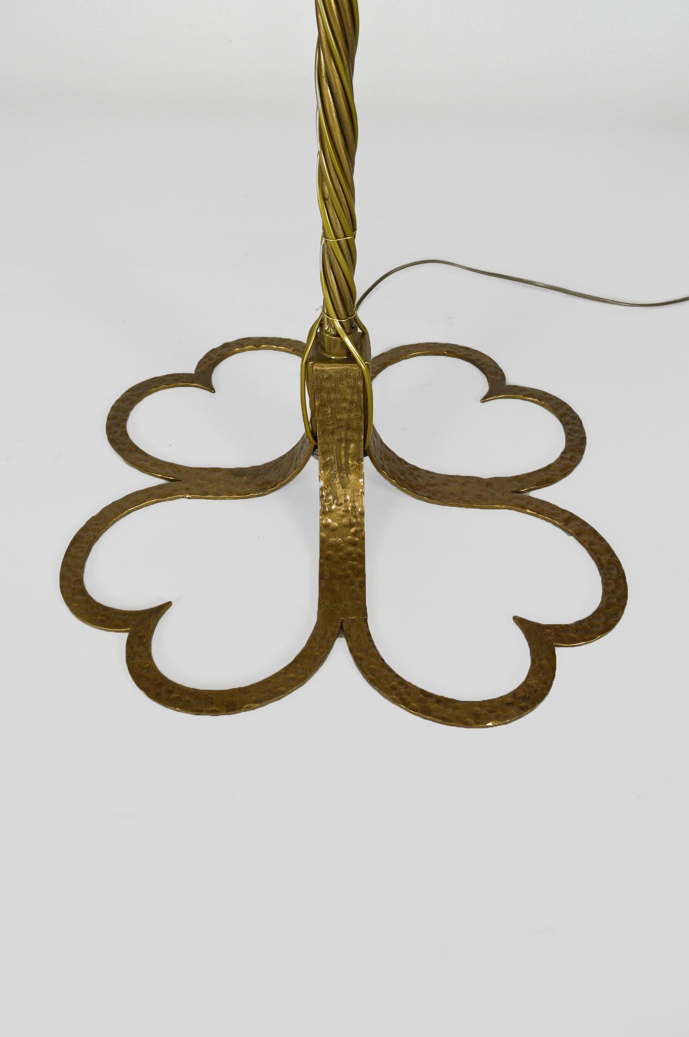 Gold wrought iron lamppost