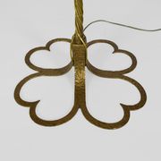 Gold wrought iron lamppost