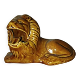 Ceramic lion – Vintage cigarette holder – 1950s–60s