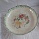 Ceramic compote with floral decoration