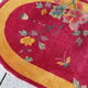 Old Chinese Art Deco handmade carpet 79cm x 134cm 1920s, 1E08