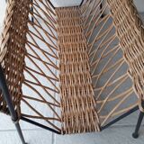 Wicker side table