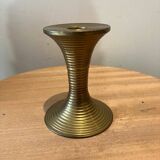 gilded brass candle holder