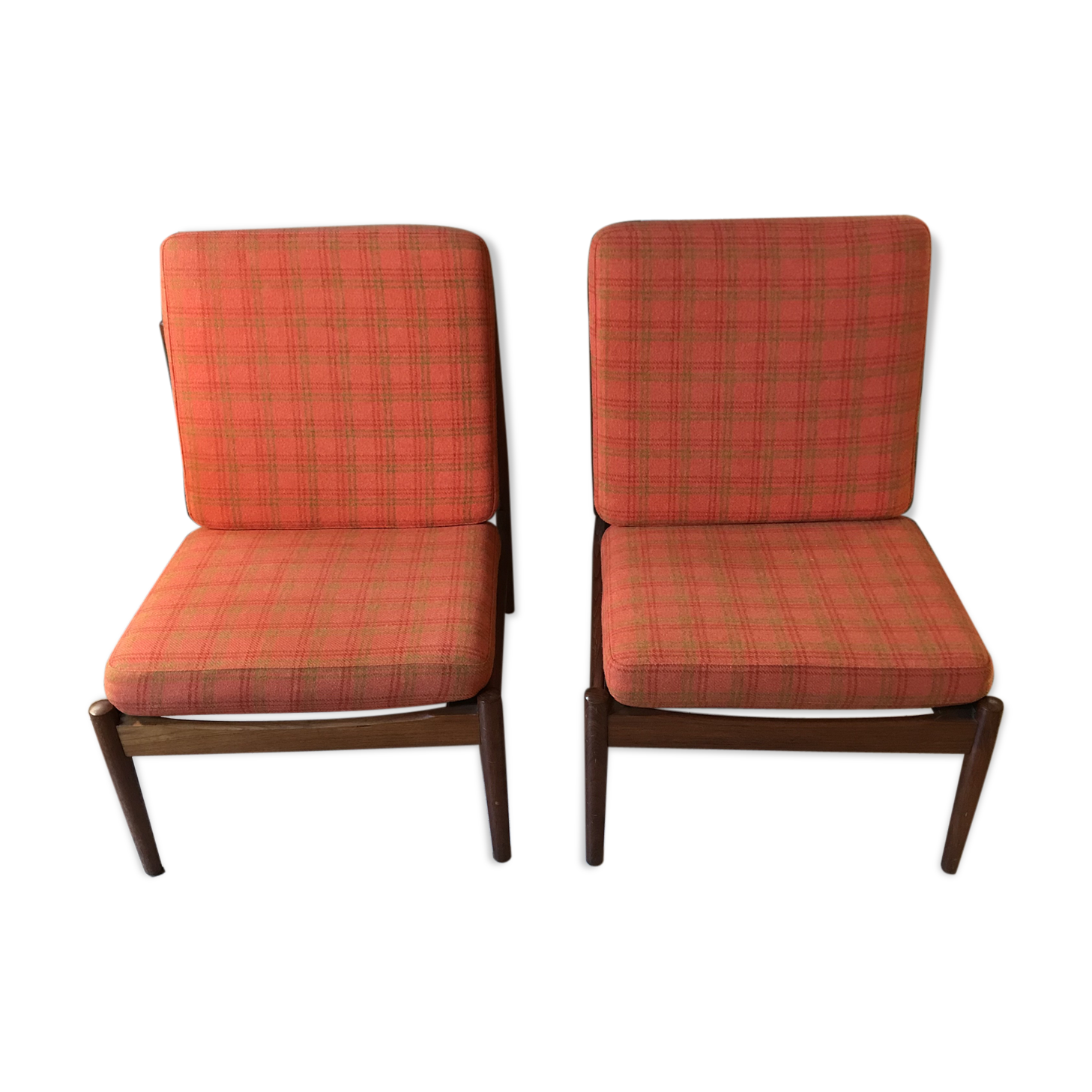Danish fireside chairs by Arne Vodder for Glostrup 1960