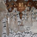 Luster with tassels 6 burners