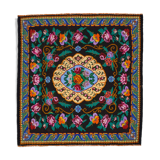 Handmade vintage moldov black kilim 205 cm x 213 cm