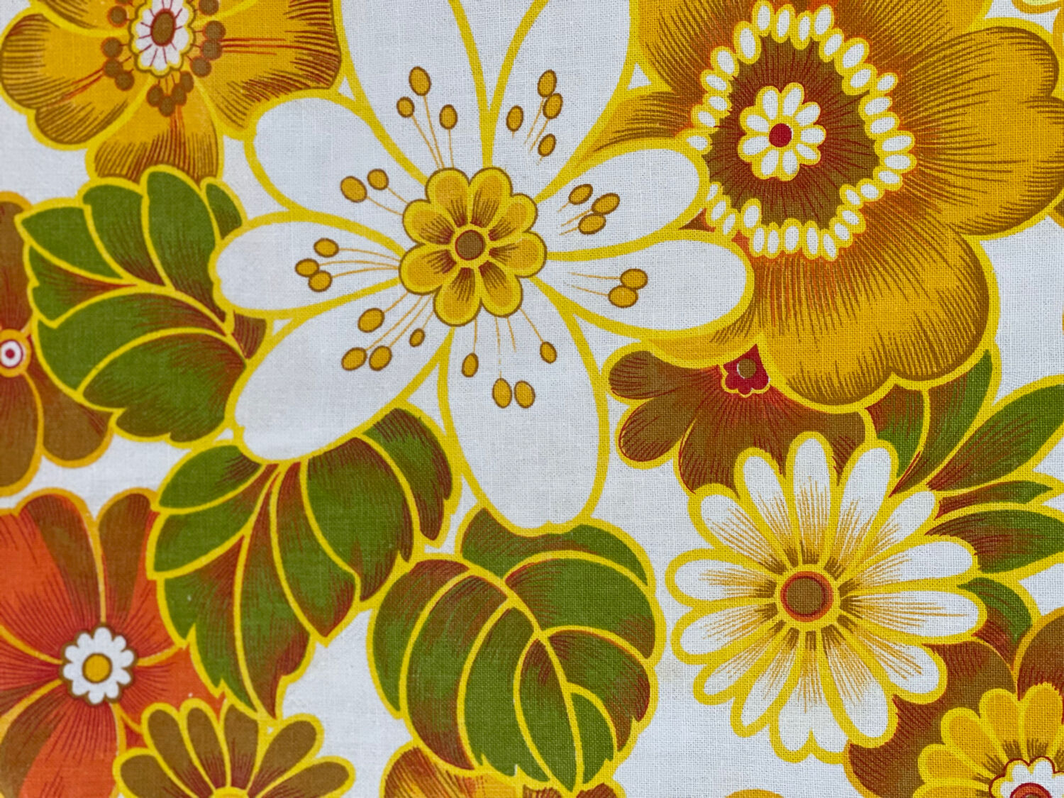 Nappe ronde vintage 1970