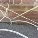 pedestal table bistro cafe restaurant iron metal garden bistro 1960s vintage