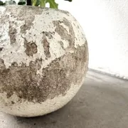 Spherical fibreglass planter, DLG Willy Guhl, 1960s