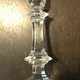 Baccarat crystal candlestick by P Starck (signed)