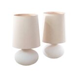 1970s Mid-Century Table Lamp by Heinz-Josef Ohm for Glashütte Limburg, Pair