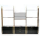Brass laced library shelf by Kim Moltzer 1970