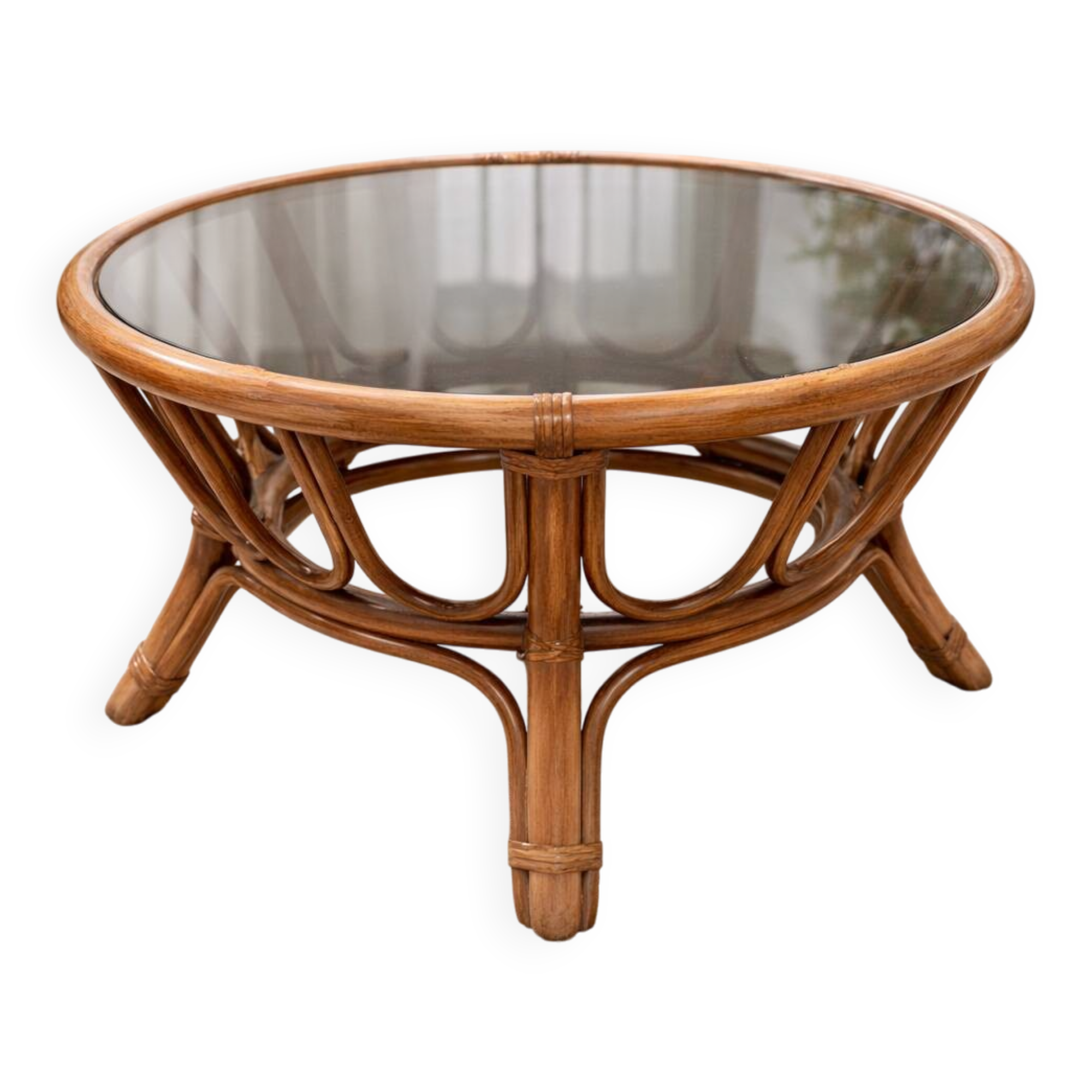 Rattan coffee table
