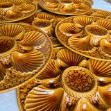 Vintage ceramic oyster plates x 12