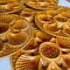 Vintage ceramic oyster plates x 12