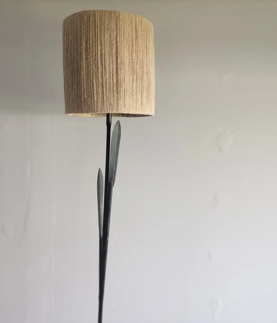 Wrought iron floor lamp