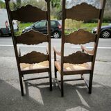 Pair of large and large armchairs from the end of the 19th century