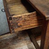 Large antique solid wood table from the Louis XIV period.