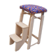 Wooden stepladder stool painted vintage 50s