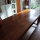 Solid oak farm table