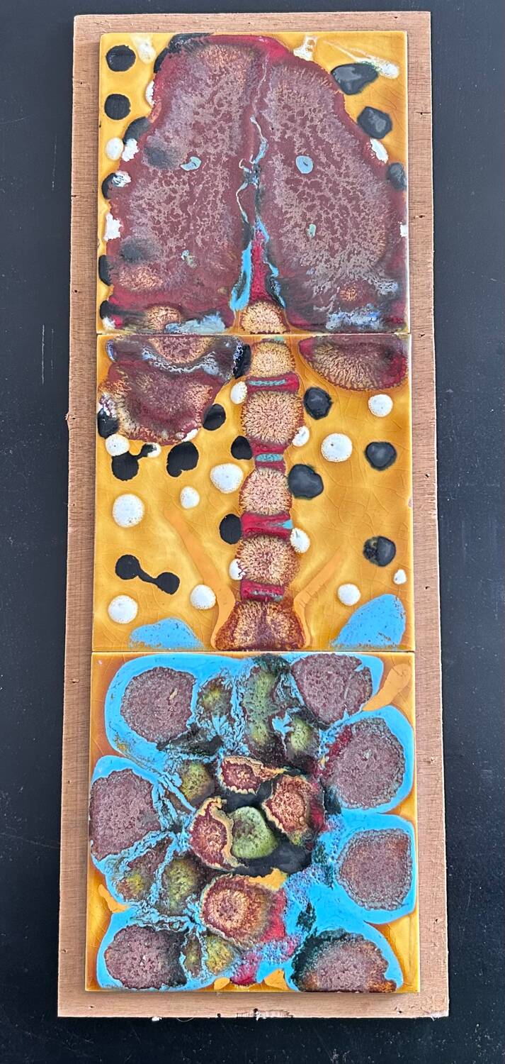 Abstract ceramic panel