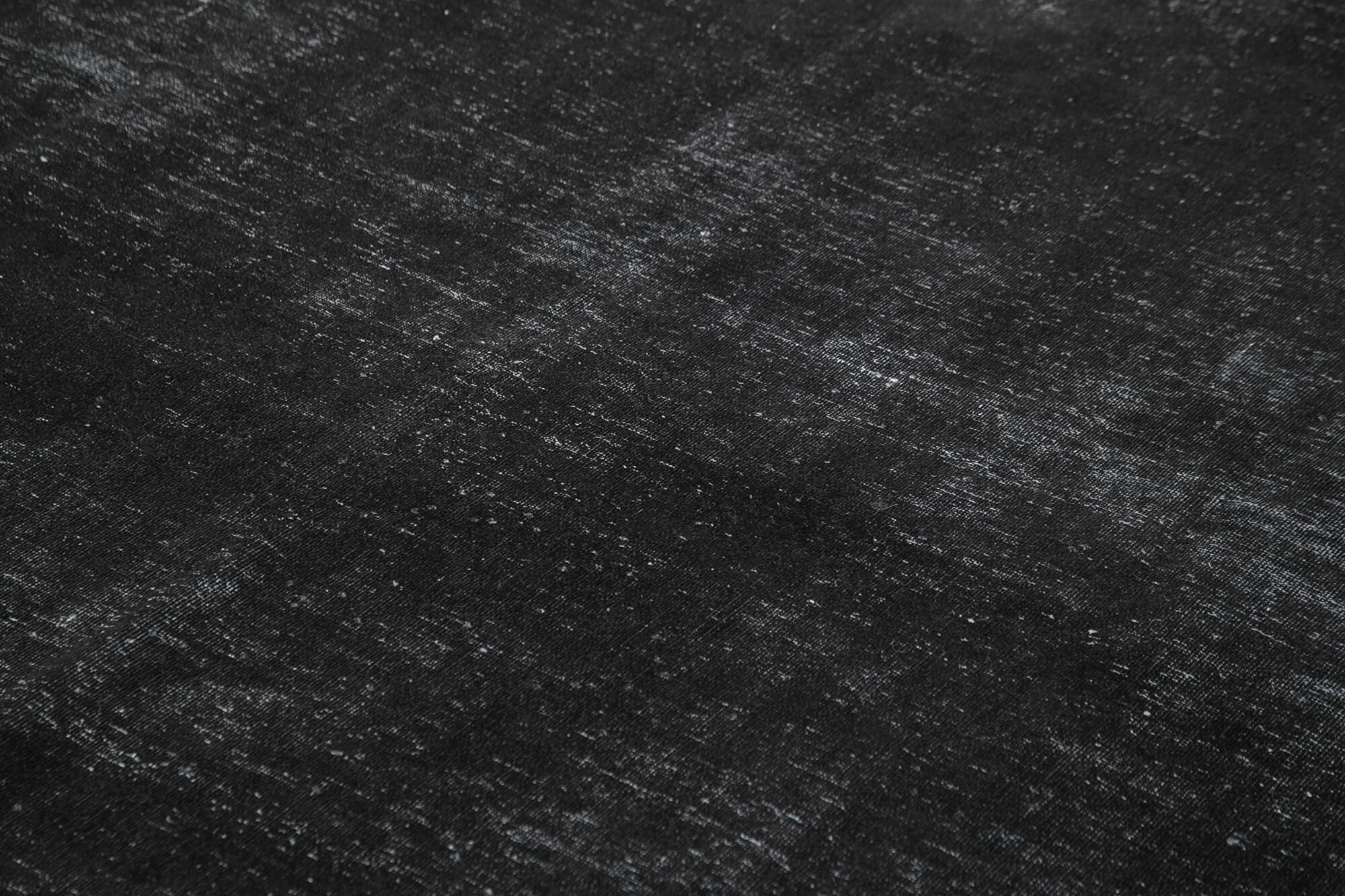Hand-Knotted Oriental Overdyed 300 cm x 400 cm Black Wool Carpet