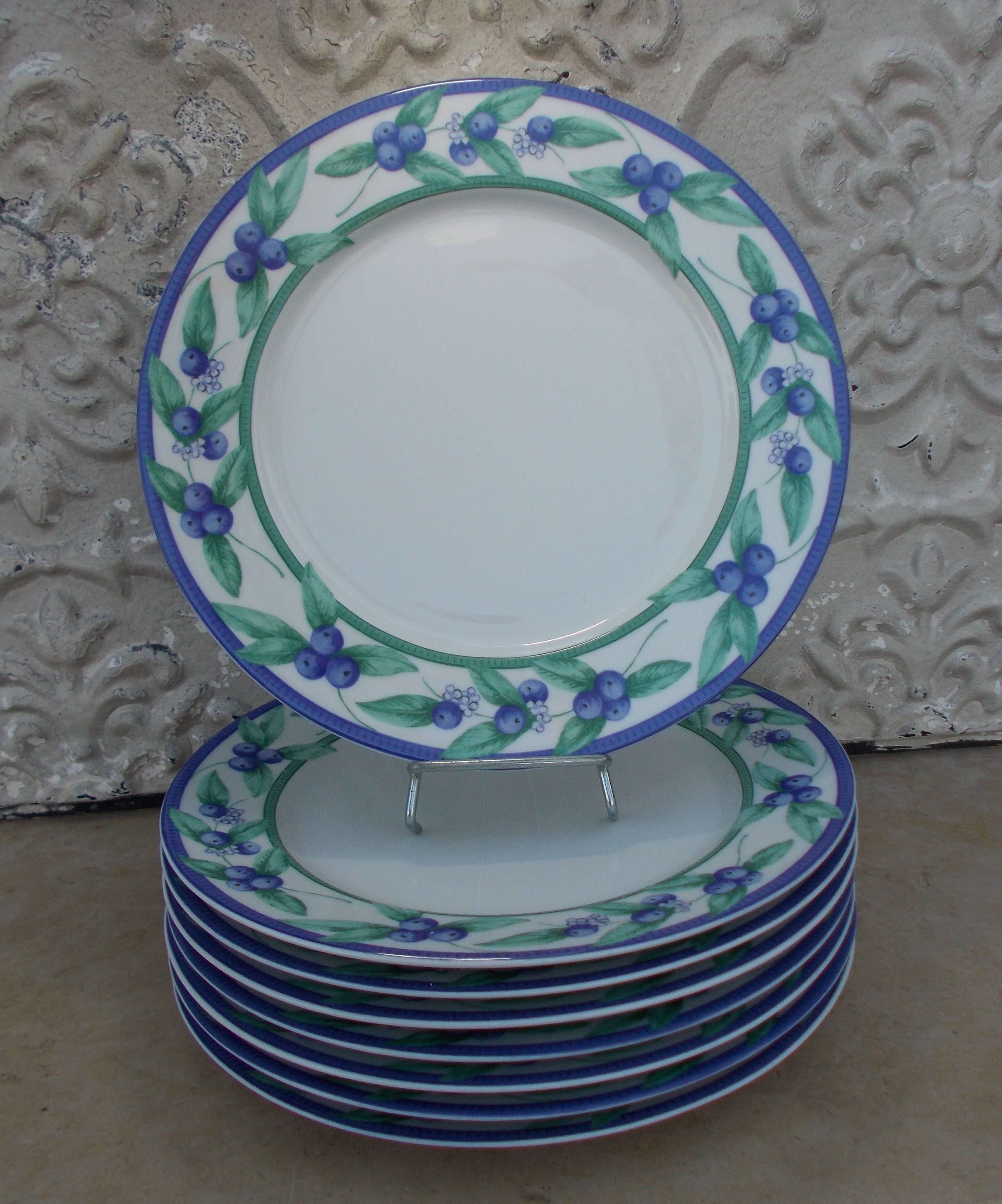 8 porcelain plates Cottage SPAL Portugal