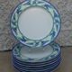 8 porcelain plates Cottage SPAL Portugal