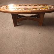 Table basse en ceramique , Vallauris , Gustave Reynaud