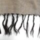 Dirty Gray & Black Hemp Kilim Rug, 161x235Cm