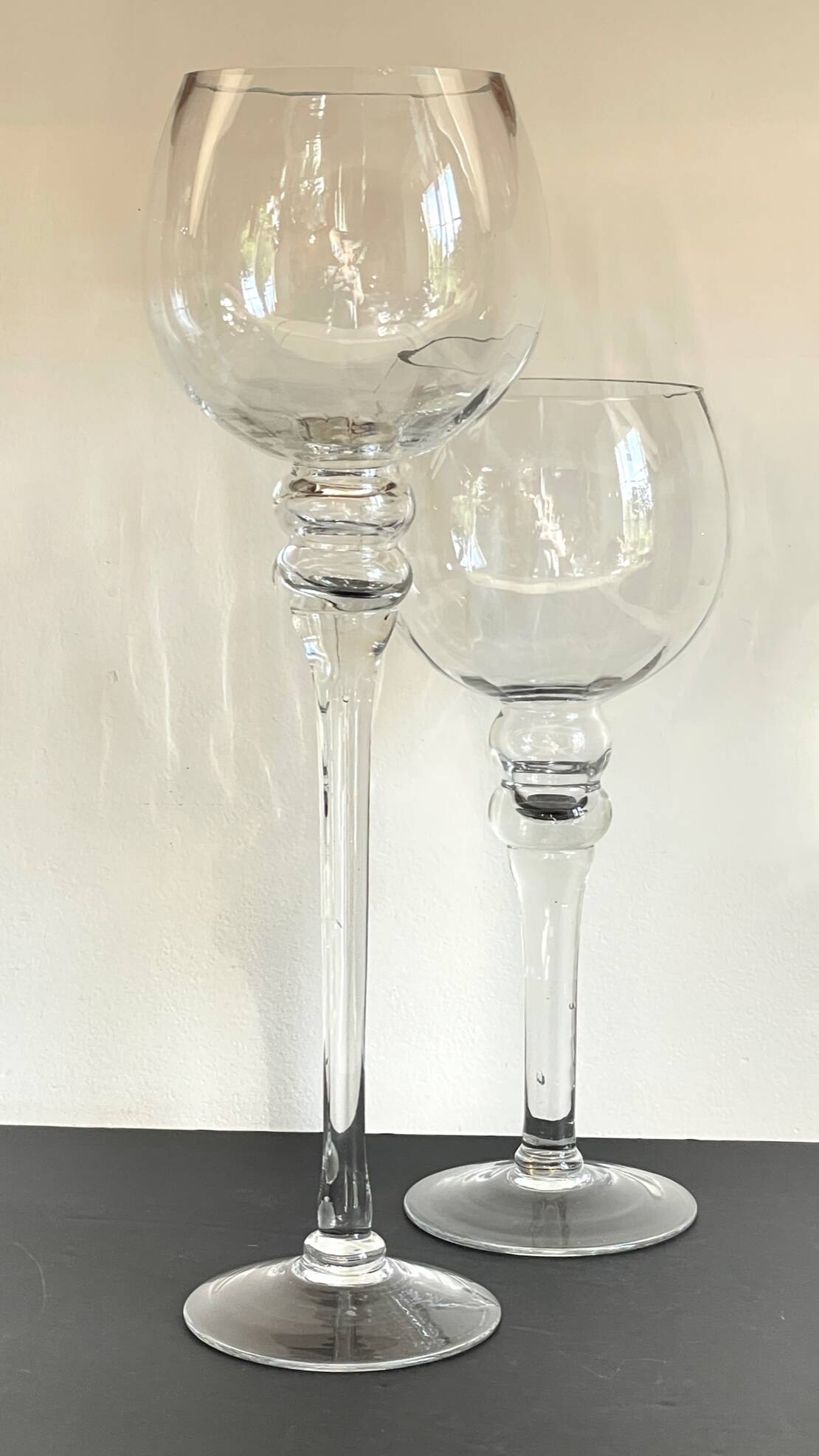 Bougeoirs xl crystal vintage candle holders