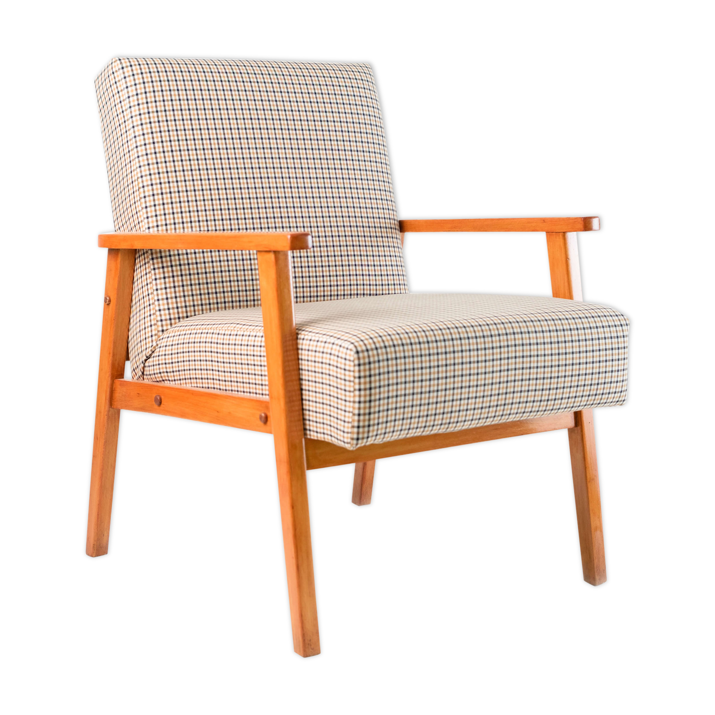 Armchair design beige tiles