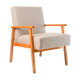 Fauteuil design carreaux beige