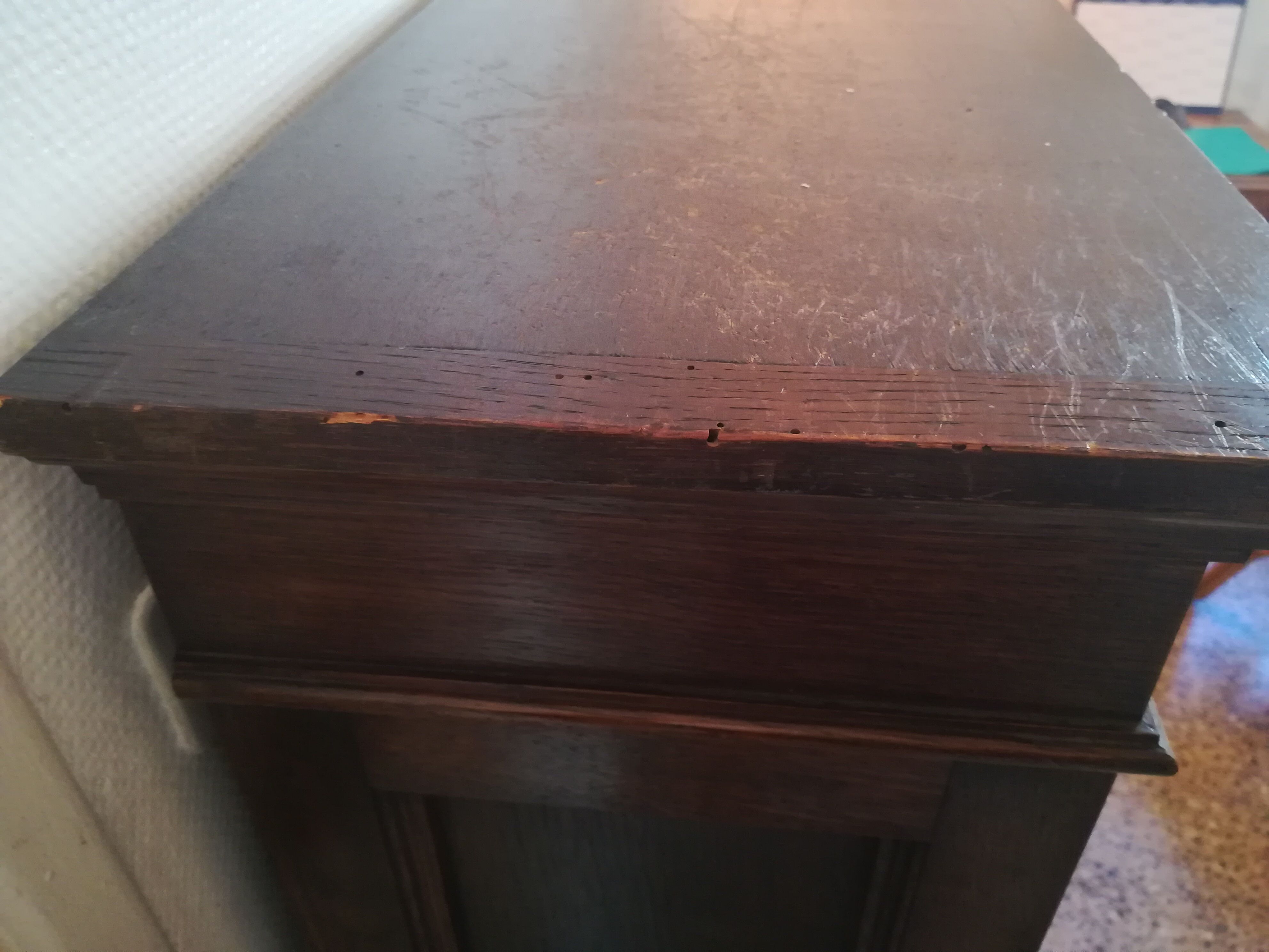 Pair of solid oak library