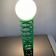 Vintage resort lamp in metal and opaline