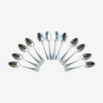Serving of 12 silver spoons