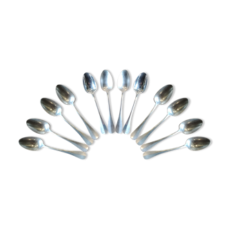 Serving of 12 silver spoons