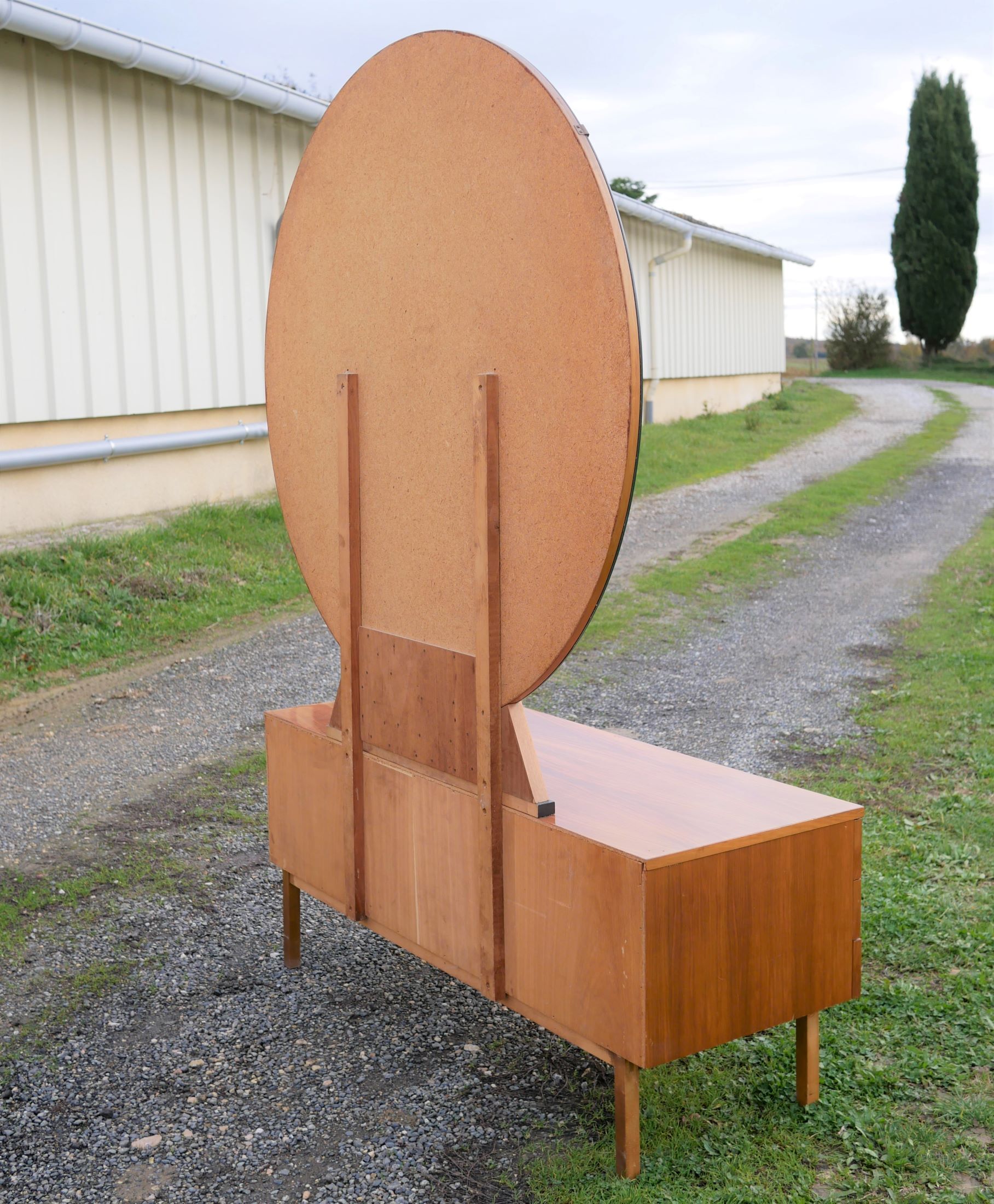 Coiffeuse vintage en bois