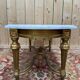 Louis XVI style coffee table – Gilded wood and Carrara marble