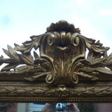 Miroir d époque XIXe en bois doré a la feuille d'or 140x195cm