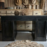 Antique desk, washbasin unit