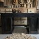 Antique desk, washbasin unit