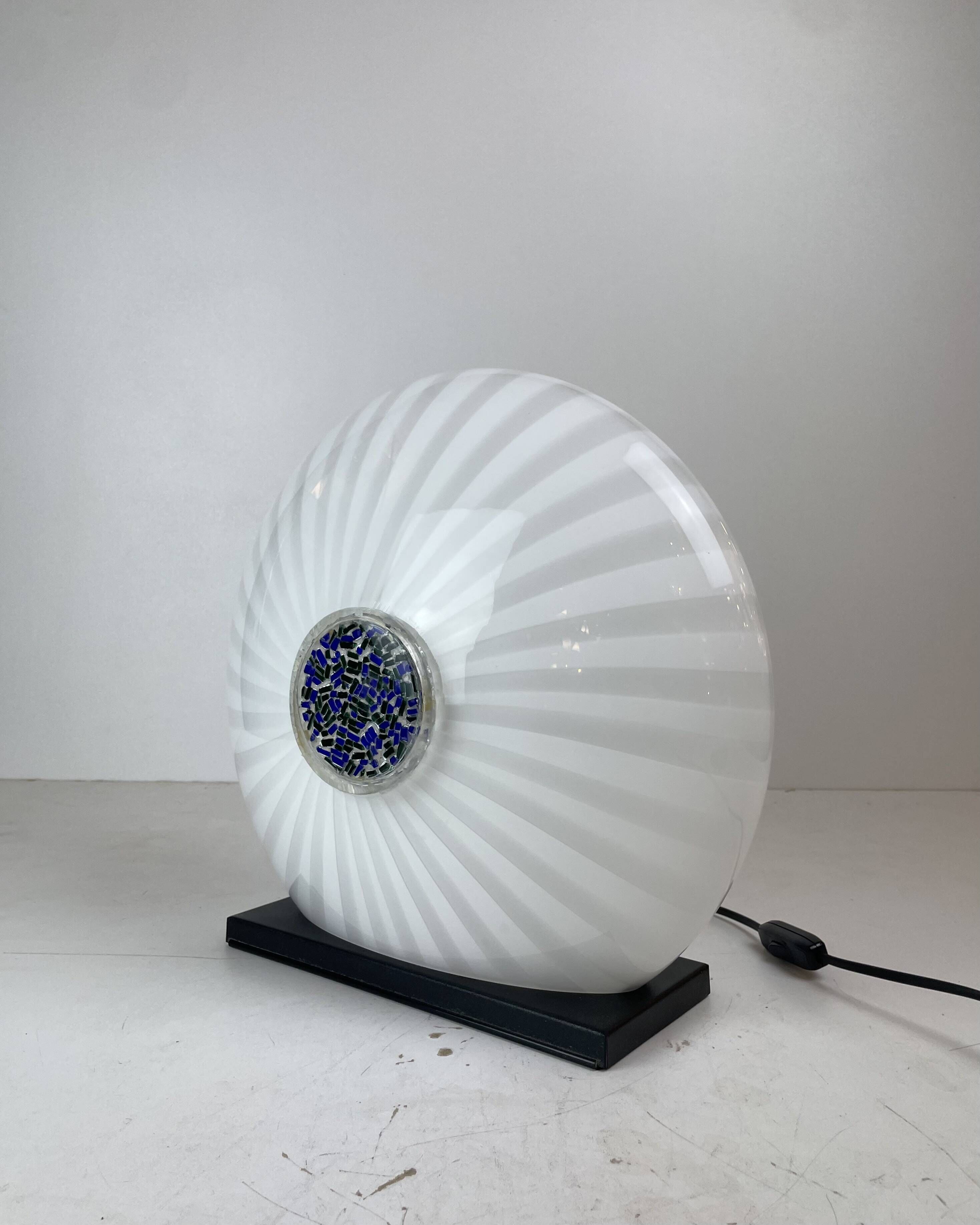 Murano Glass Table Lamp, Italy, 1980s