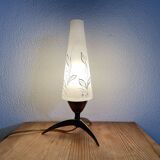 Space Age 1950s brass tripod table lamp