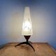 Space Age 1950s brass tripod table lamp