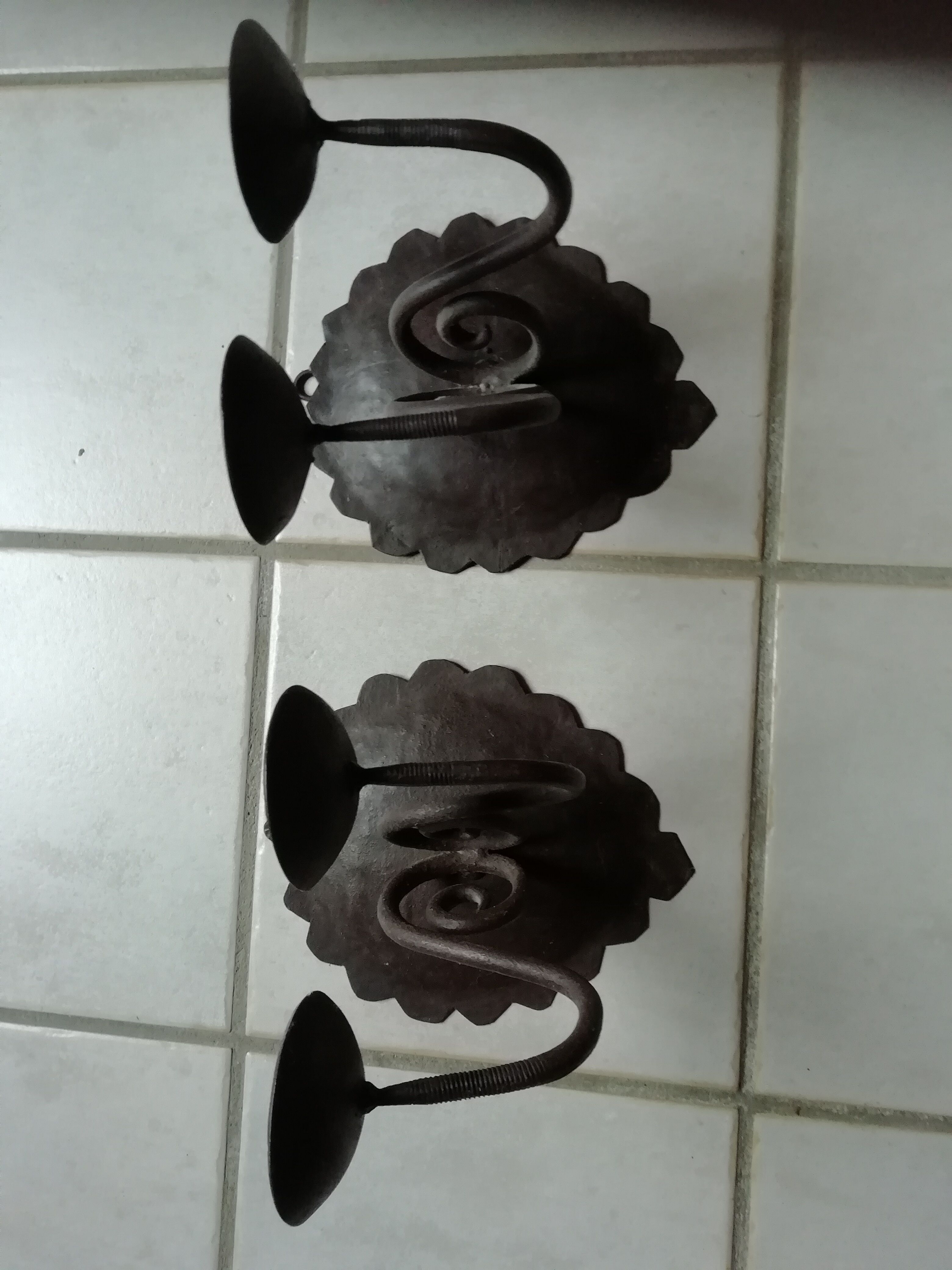 Set of 2 wall candle holders