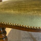 Set de 2 chaises style médaillon vert