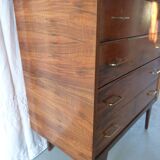 Compass feet chest of drawers