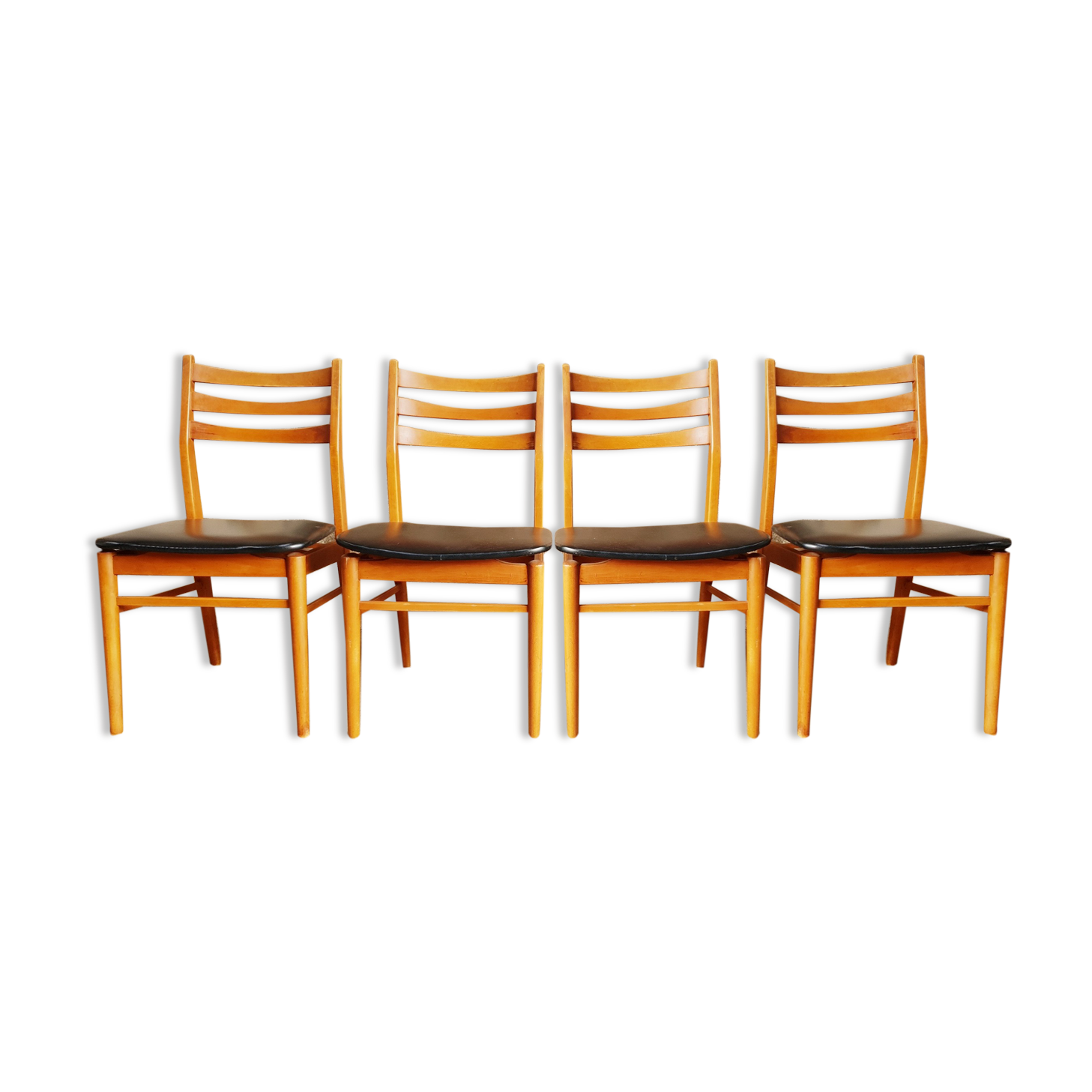 Set de 4 chaises scandinave vintage